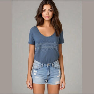 Women's The North Face T-Shirt Size M Blue